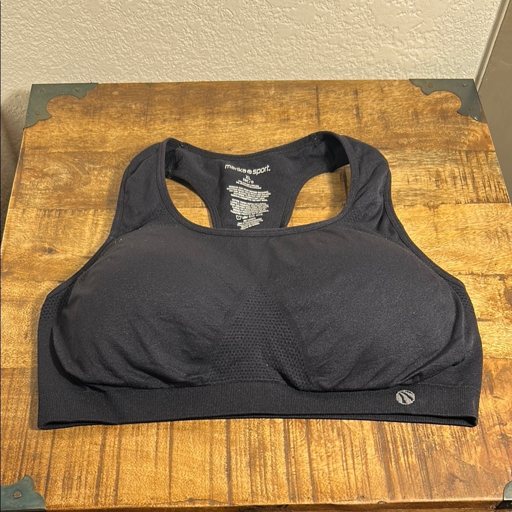 Black Racerback Sports Bra